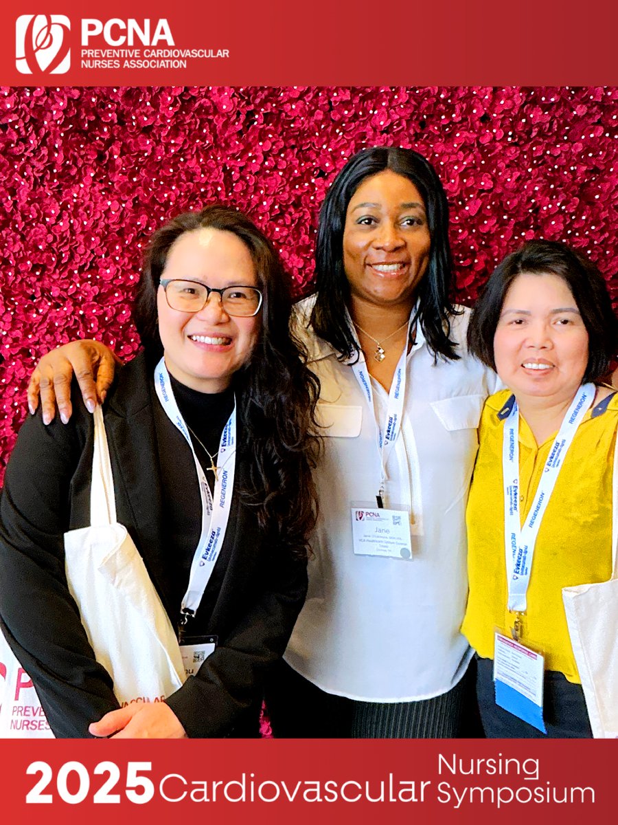 Preventive Cardiovascular Nurses Association (@heartnurses) on Twitter photo Thank you to everyone who joined us in Orlando (and virtually!) for the 31st  Cardiovascular Nursing Symposium ❤️🩺 We appreciate all of you for making the weekend fun, educational, and inspiring!
#PCNA25 #heartnurses Thank you to everyone who joined us in Orlando (and virtually!) for the 31st  Cardiovascular Nursing Symposium ❤️🩺 We appreciate all of you for making the weekend fun, educational, and inspiring!
#PCNA25 #heartnurses