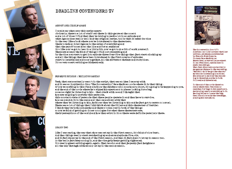 "What Agency does really well is that it takes its time in the way like a book, and then the payoff comes down the line, for an audience it’s like you’ve got to do a bit of work yourself"

"The Agency" I &amp;II Interview Michael Fassbender
#MichaelFassbender

michaelfassbender.org/michael-fassbe…