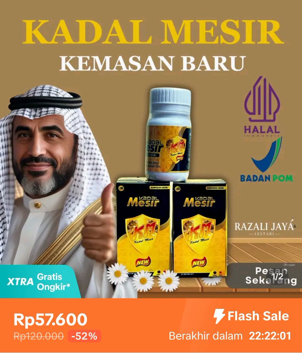 UglikNew's tweet photo. Sebelum Main, WAJIB Coba KADAL MESIR – Baru Nyentuh Udah Ngangkang!  
BELI DISINI : 👇
https://t.co/p0b7qvQiu9 

#ObatKuat #PriaPerkasa
#StaminaPria
#ObatKuatPria
#ObatKuatAlami
#ObatKuatHerbal
#SolusiDewasa
#TipsPria
#MasalahPria
#JualObatKuat
#ObatKuatAmpuh
#RahasiaPria
#sang https://t.co/y9rPF1659P