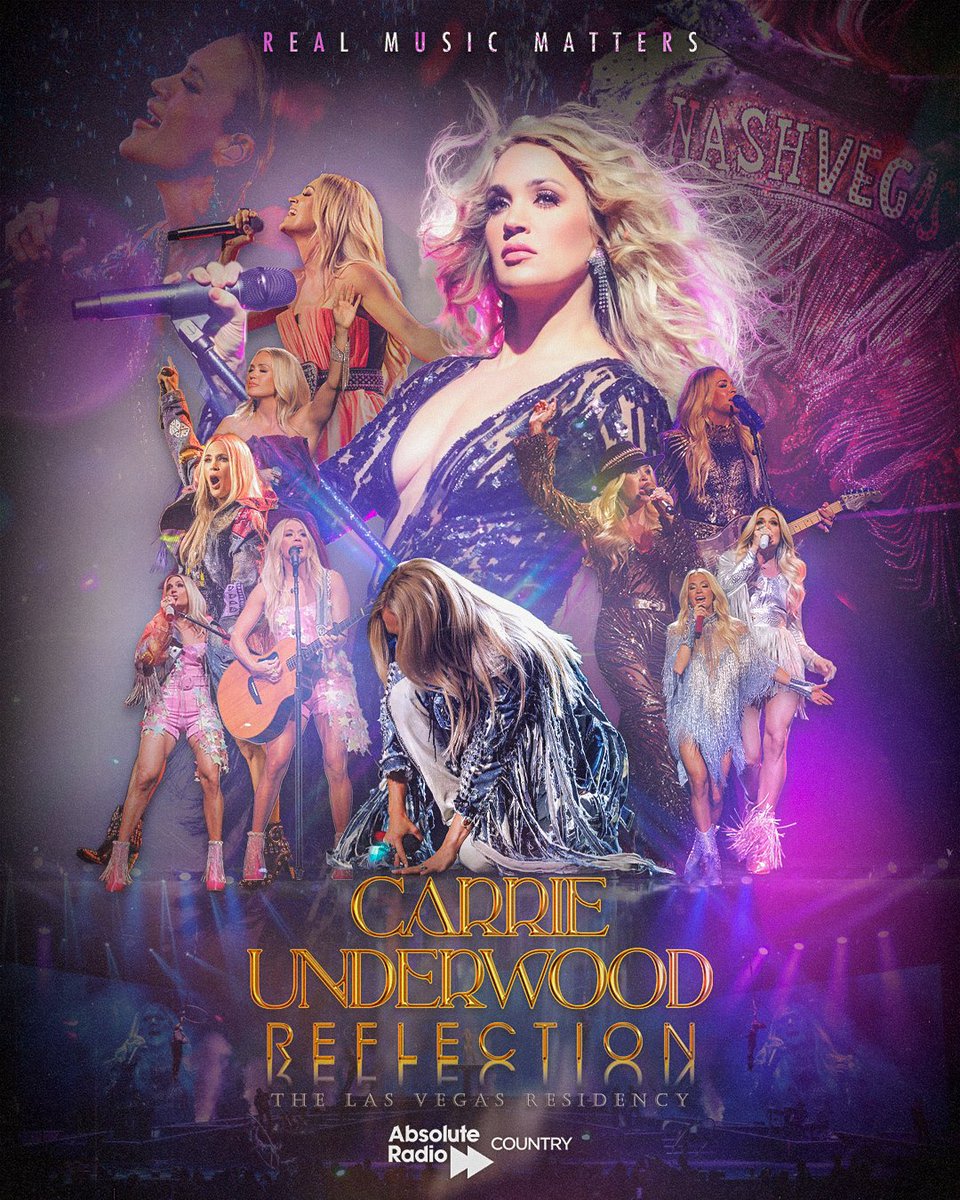 ARCountry's tweet photo. Congratulations @CarrieUnderwood on an incredible Las Vegas residency. Since 2021, 'Reflection' has been seen by over 300,000 fans across 71 shows. 🙌 https://t.co/Qr7MP5jmFH