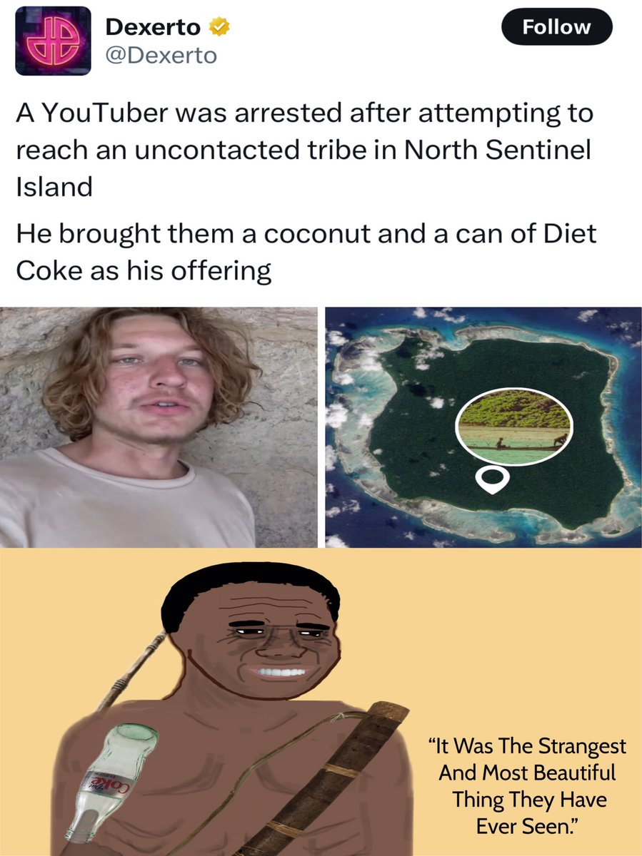 Meteorstrail's tweet image. Tribe dude from The Gods Must be Crazy