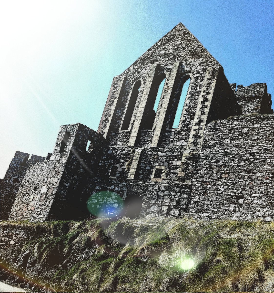 Gameguy69's tweet image. Sights around Peel, SW IoM, on a recent visit. Pt.3 - The castle. #IsleofMan #Peel #castle #ruins #historical