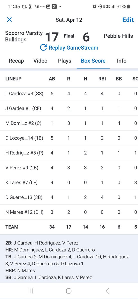 Bulldog Softball #BE IN THE MOMENT (@ladybulldogsb) on Twitter photo Perfect Saturday morning weather for some softball! Ladies took care of business versus Pebble Hills. H. Rodriguez collected her 400th career K, and #200 of the season, for the win. Cardoza great game! <a href="/Socorro_HS1/">Ignacio Estorga, Ed.D</a> <a href="/RLara01_SHS/">R. Lara</a> <a href="/Coach_E_Cano/">Coach Edward Cano</a> <a href="/Fchavezeptimes/">Felix Chavez</a> Perfect Saturday morning weather for some softball! Ladies took care of business versus Pebble Hills. H. Rodriguez collected her 400th career K, and #200 of the season, for the win. Cardoza great game! <a href="/Socorro_HS1/">Ignacio Estorga, Ed.D</a> <a href="/RLara01_SHS/">R. Lara</a> <a href="/Coach_E_Cano/">Coach Edward Cano</a> <a href="/Fchavezeptimes/">Felix Chavez</a>