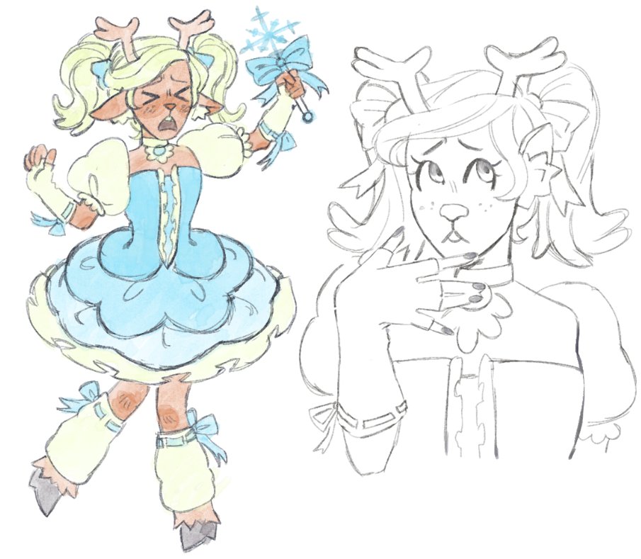 magical girl noelle concept doodle #DELTARUNE