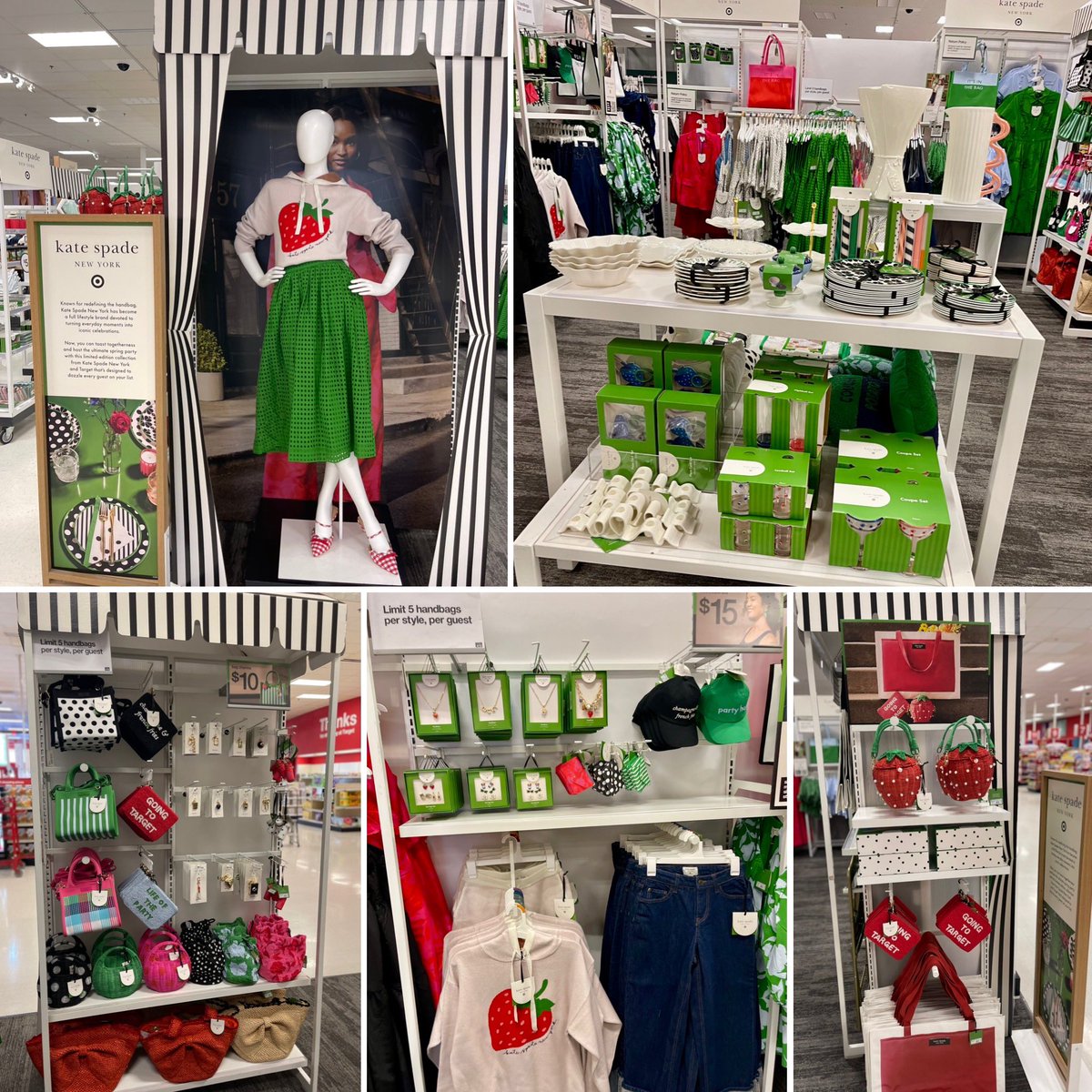 MaySandlin11's tweet image. Whew😅 Kate Spade x Target was a doozy but our guests love it,so all worth it❤️ Thanks to everyone on the Style team who contributed to make this such a smooth and successful launch✨⚫️⚪️🍓#katespadeXtarget #target #visualmerchandiser #katespadeny