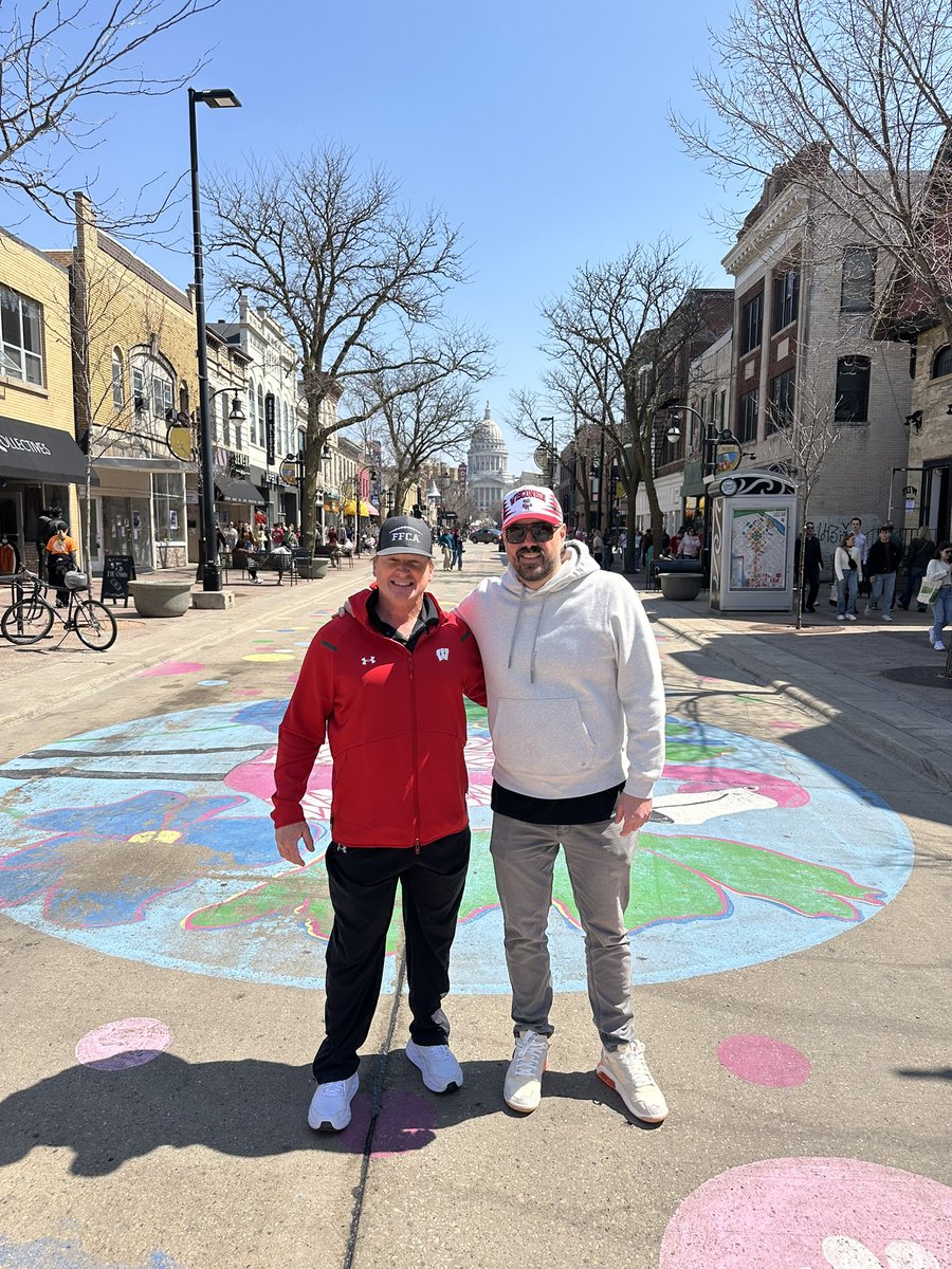 Me and <a href="/BarstoolBigCat/">Big Cat</a> on State Street!

Go Badgers!