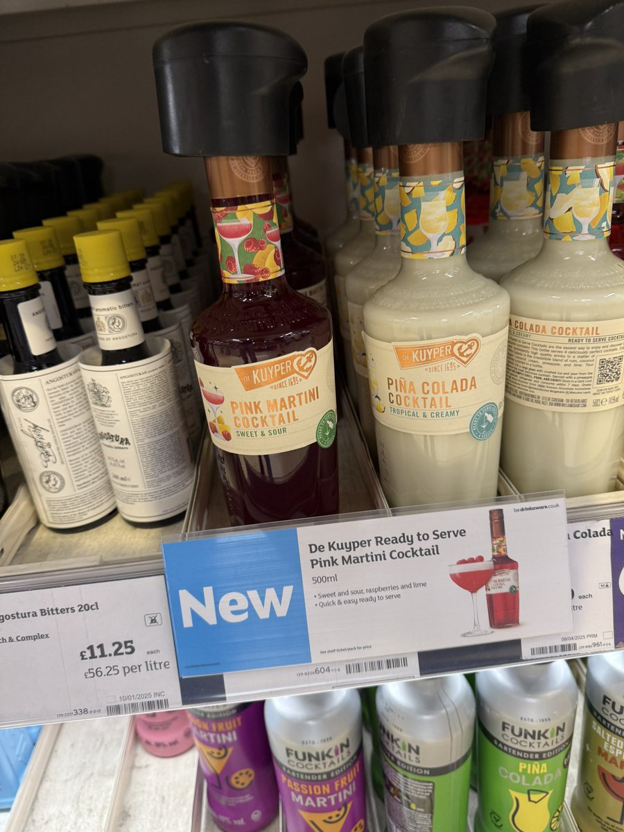 All_Things_New_'s tweet image. New Drinks! 👀 At Sainsbury’s @sainsburys @FeverTreeMixers #sainsburys #tastethedifference #fevertree #cocktail #pinkmartini #spritz #wellthisisnew