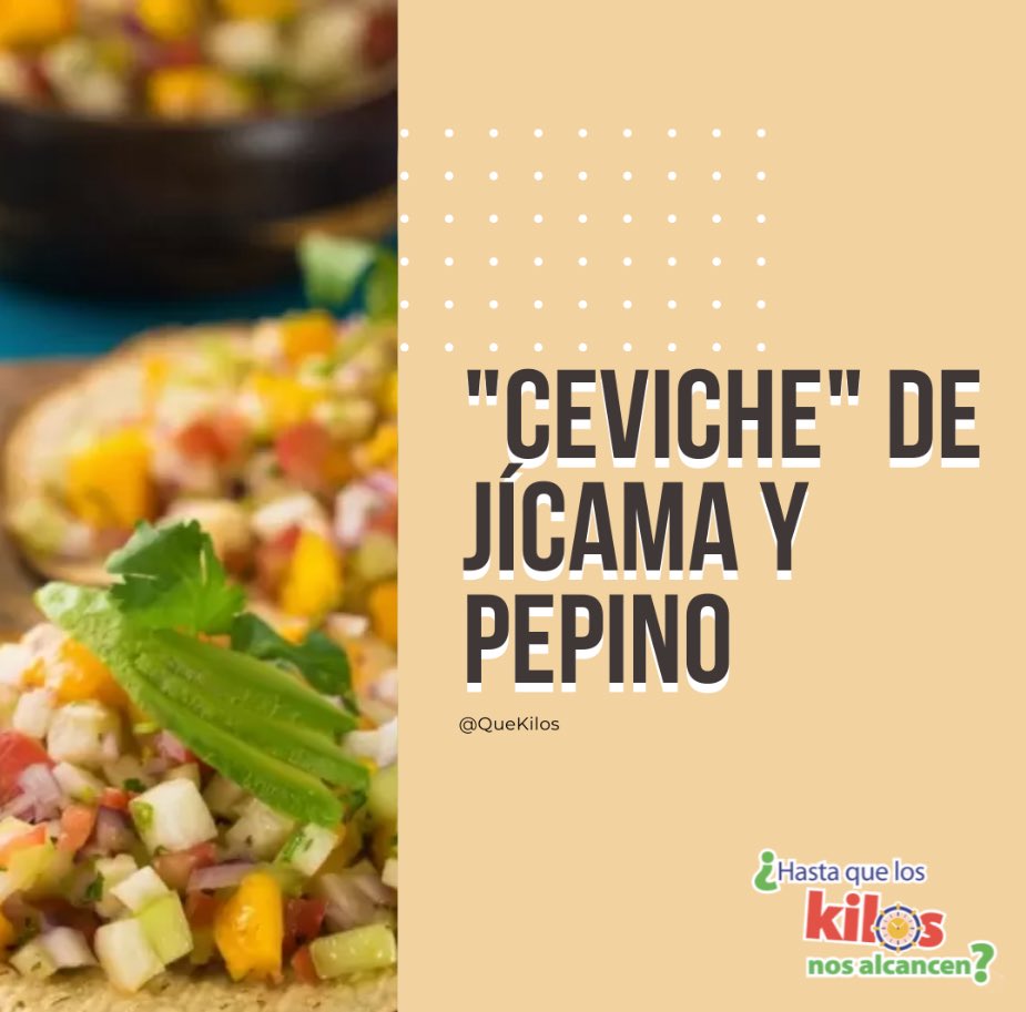 quekilos's tweet photo. Fresco, crujiente y lleno de sabor. 🌿✨ Si aún no has probado el ceviche de jícama y pepino, esta es tu señal para prepararlo. ¡Nutritivo y delicioso! 😍 #RecetaQueKilos https://t.co/W5EJc2lMDb
