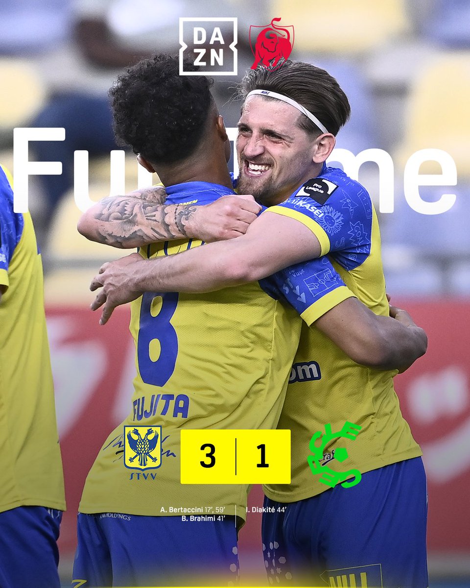 DAZN_BENL's tweet photo. FT | STVV pakt de leiding in de Relegation Play-offs! 📈🔝 #STVCER https://t.co/IjvoS43RTk