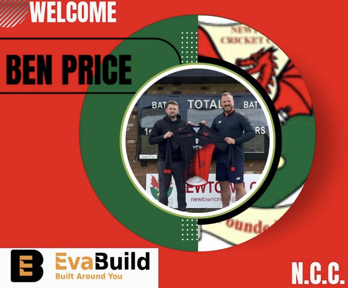 NewtownCC's tweet photo. NEW SIGNING 

We welcome Ben Price to NCC

Ben joins us from Sevenoaks Vine Cricket Club, Kent

Capt Dave Anthony said "We are delighted to welcome Ben to the NCC. Ben will strengthen our squad for the season and try to help the team retain our status as a Shrops prem lge club https://t.co/4TZrJdjh7T