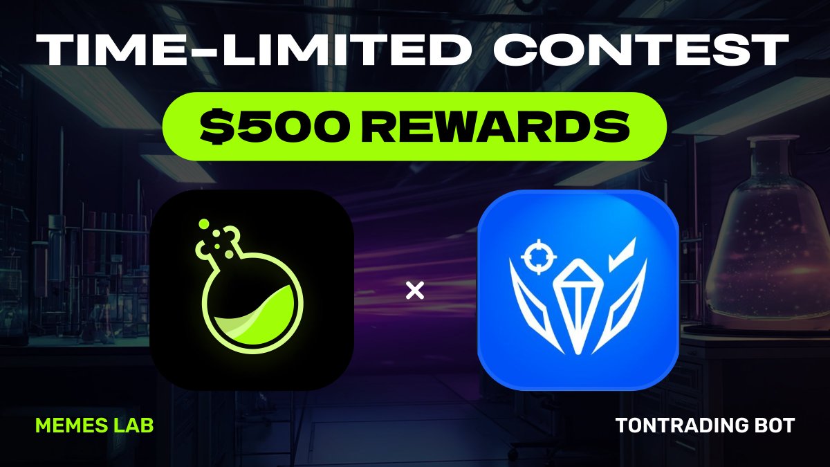 LABtrade_'s tweet photo. Are you ready for Trading Season? We definitely are! 📈

Together with @TonTradingBot  we’re launching a new rewards campaign with a $500 prize pool!

📌 Campaign Details:
Start - 12.04
End - 22.04

❔ How to participate?
- Follow @TonTradingBot 
- Follow @memeslabxyz 
- Complete 1 transaction in the Memes Lab App - https://t.co/rcXtUsW0Lx
- Trade 1 token created in Memes Lab via TonTrading Bot - https://t.co/7yDIo3W8s7

✅ How to submit your entry:
Submit your wallet (The one you've used to trade) + tag 3 friends under this announcement

Game on ⬇️