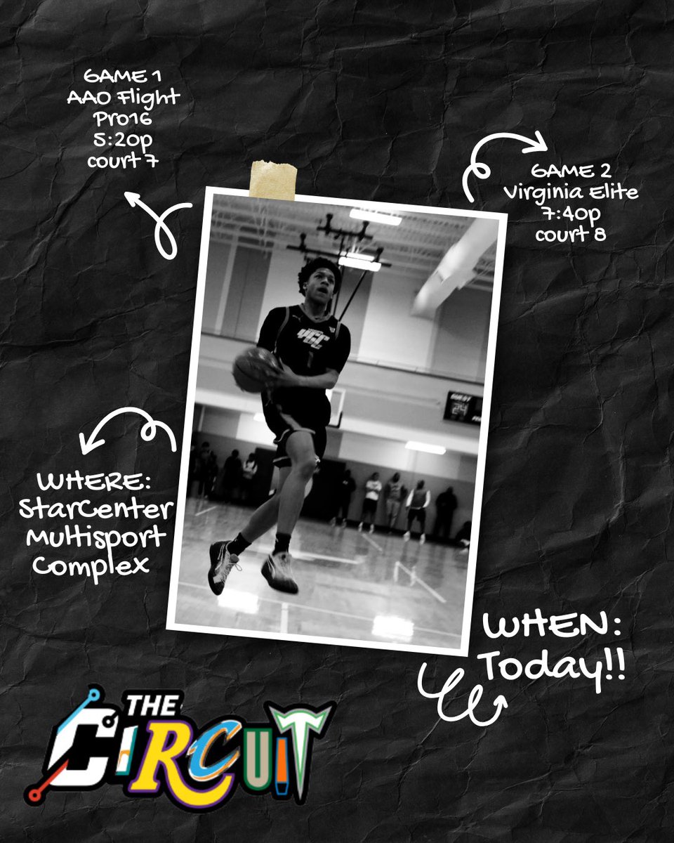My schedule for <a href="/TheCircuit/">The Circuit</a>. 🌐🌐🌐 <a href="/YGC_Hoops/">YoungGameChangers</a>