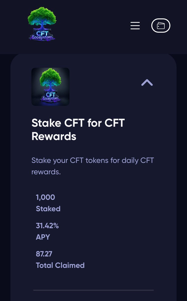 CFTTRC20's tweet photo. Why CFT Ecosystem? High rewards, low-cost energy, and a vision for growth on TRON. Start staking today! #CFTecosystem #TRONDeFi https://t.co/21ueCkVjkl