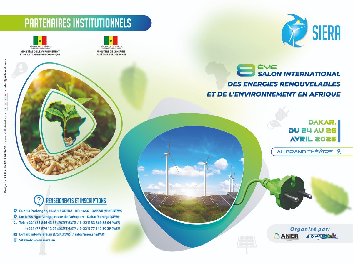 Siera2025's tweet photo. 🌱 𝐆𝐈𝐙 &amp; 𝐂𝐨𝐨𝐩𝐞́𝐫𝐚𝐭𝐢𝐨𝐧 𝐀𝐥𝐥𝐞𝐦𝐚𝐧𝐝𝐞 𝐬𝐩𝐨𝐧𝐬𝐨𝐫𝐢𝐬𝐞𝐧𝐭 𝐥𝐞
@Siera2025
Découvrez leurs missions, objectifs et projets d'energies renouvelables et d'efficacité énergétique sur leur stand
Du 24 au 26 Avril au Grand Théâtre, Dakar #CoopérationInternationale https://t.co/LG4pDqZlbD