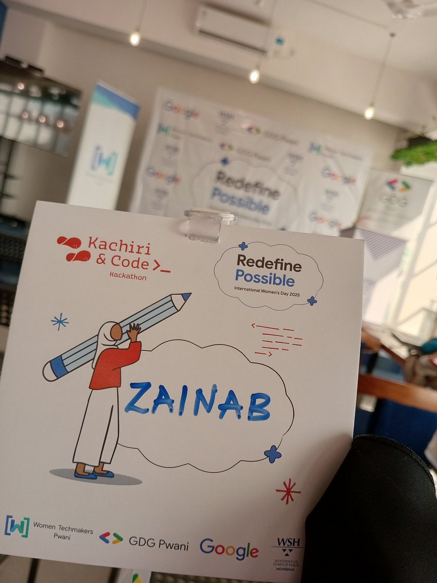 Zai_Kim3's tweet photo. Today’s IWD event reminded me of the power women hold in shaping the tech world. To every woman dreaming big keep going! Thank you, @WomenInTech and @GDG_Pwani, for inspiring us to break limits and build a future where we all thrive. 💻✨ #IWD2025 #WomenInTech #GDGPwani https://t.co/bRG5NN86ZP