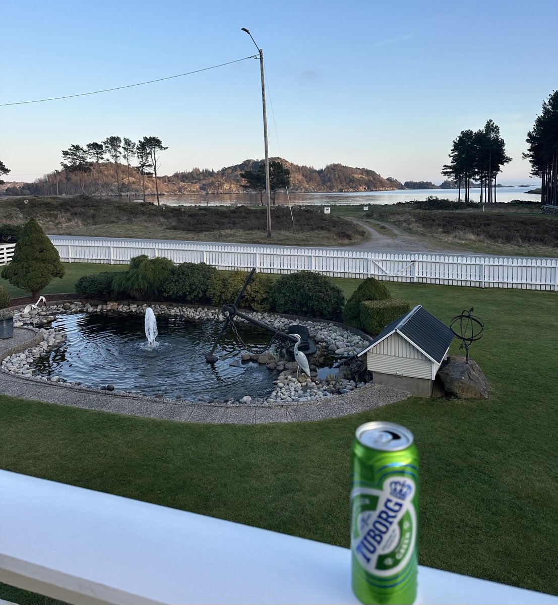 Enjoying the view and a cold beer on my balcony before Easter 😉