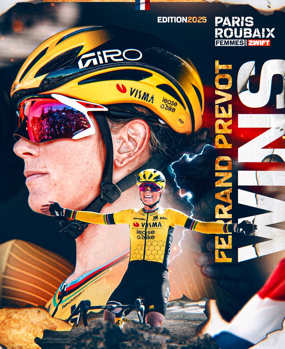 LA NOUVELLE REINE 👑🇫🇷 

#ParisRoubaixFemmes | <a href="/GoZwift/">Zwift</a> 
🎨 <a href="/lilian_lsrd/">Lilian</a>
