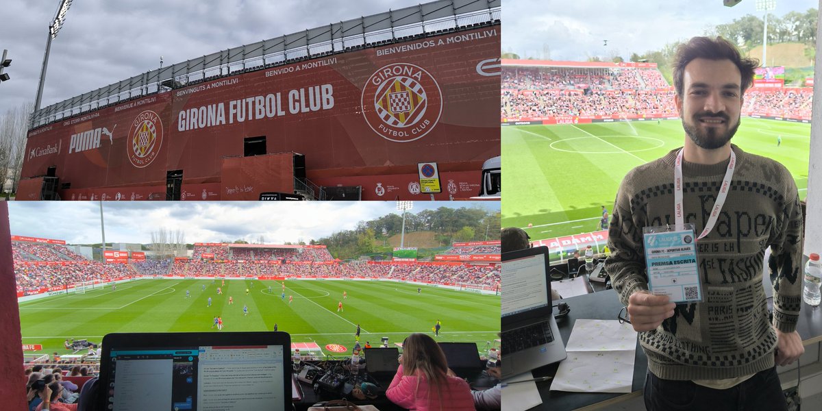 _jordigaya's tweet photo. Molt content d'haver pogut tornar a cobrir un partit de Primera Divisió; en aquest cas el #GironaFC - Deportivo #Alavés de #LaLiga 😍🏟️⚽👨🏻‍💻

Moltes gràcies a la gent de @StatsPerform per aquesta gran oportunitat i experiència. Seguirem treballant per viure'n moltes més! 💪🏻
#Opta https://t.co/Ugw65Cpxhd