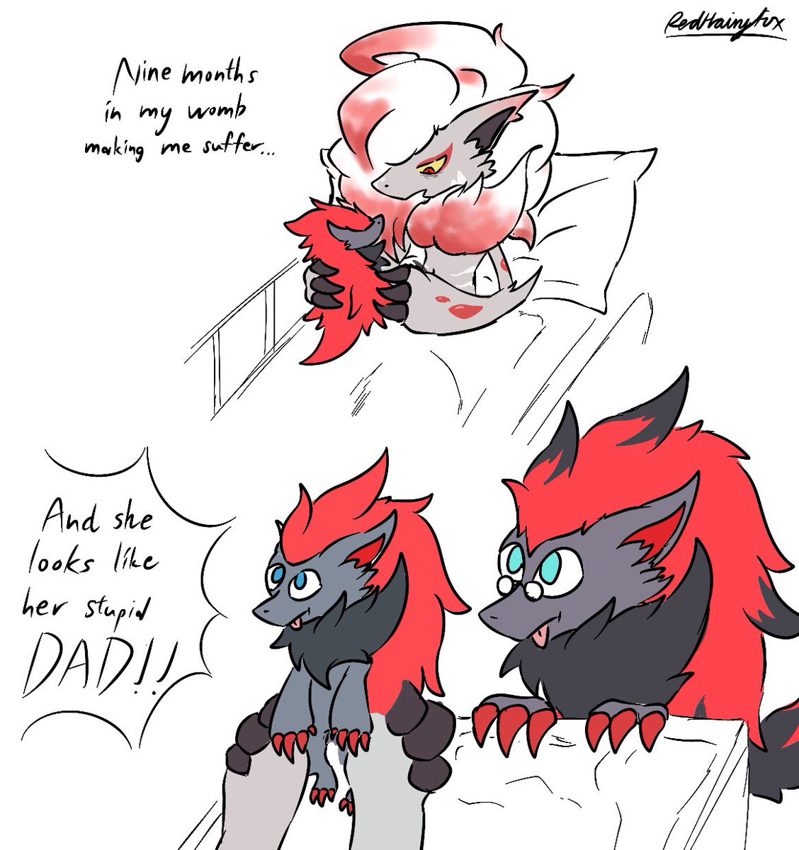 Didn’t know zoroark babies were a thing but whatever
