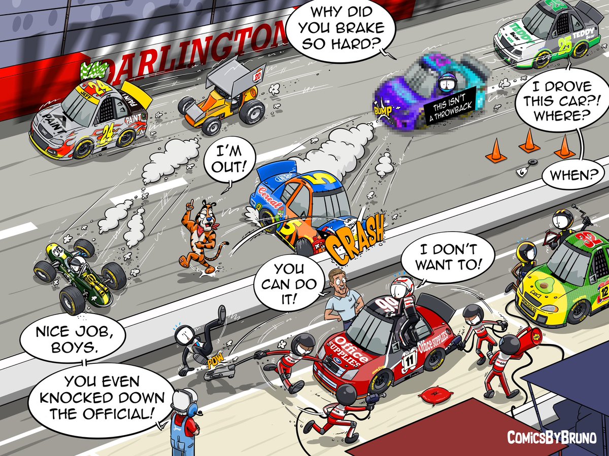 BrunoRafael_46's tweet image. The one about @TooToughToTame 

#nascar #throwbackweekend #comicsbybruno