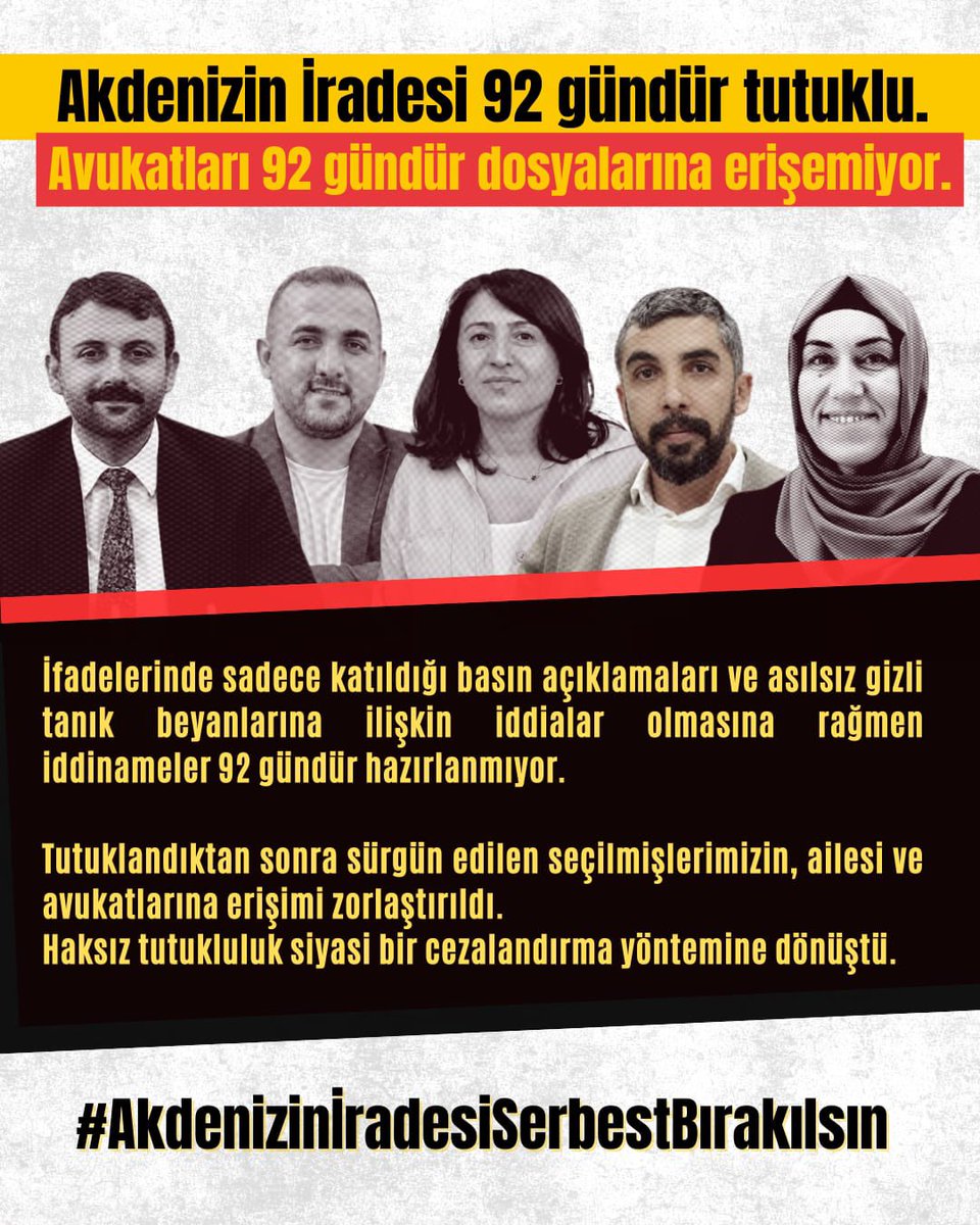 #AkdenizinİradesiSerbestBırakılsın