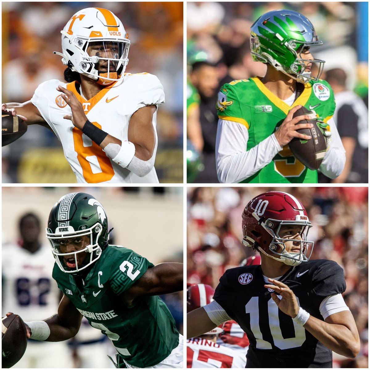 CFBRep's tweet image. 2023 QB Recruiting Class (247):
1. Arch Manning
2. Nico Iamaleava (Tr.)
3. Dante Moore (Tr.)
4. Jackson Arnold (Tr.)
5. Malachi Nelson (Tr. 2x)
6. Jaden Rashada (Tr. 2x)
7. Aidan Chiles (Tr.)
8. Austin Mack (Tr.)
9. Avery Johnson
10. Christopher Vizzina
The new age of CFB.