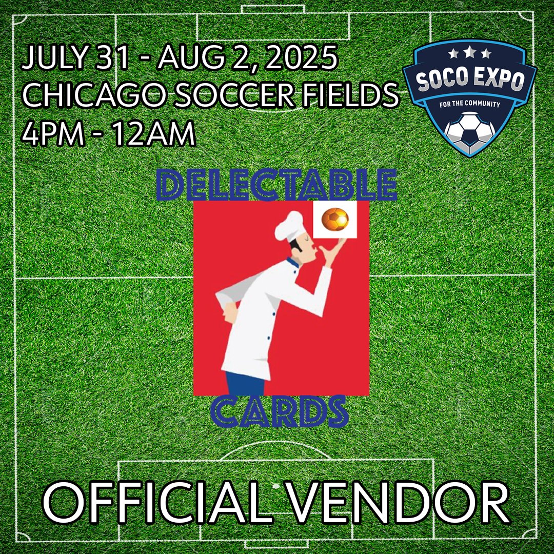 thesocoexpo's tweet photo. Welcoming  @SkodaMac as an official vendor

FREE TO ATTEND
FREE GIVEAWAYS
Bar and Restaurant, and ice cream  on site

Biggest Soccer Card Show in history!

6 indoor fields 
Daily Tournaments 
Skills competition 
150+ Tables

You don't want to miss this! https://t.co/ABvRJakDBJ