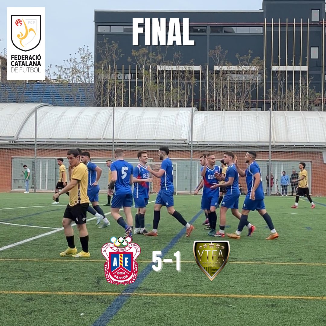 aebonpastorfut's tweet photo. QUIN TROS DE VICTÒRIA!!!!!
Bon Pastor 5-1 Young Talent
⚽️ @eriic.mooreno
⚽️ @keevin_cf
⚽️ @isiii.as
⚽️ @alanros7
⚽️ @ares_gzz
#aebp #bonpastor #familiablava💙 https://t.co/3fCU0V5iKt