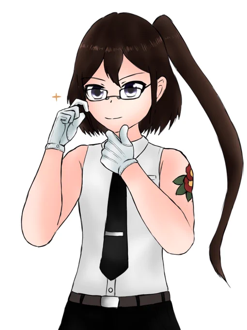 そしてこっちはお兄ちゃんのメガネを借りた濫花 