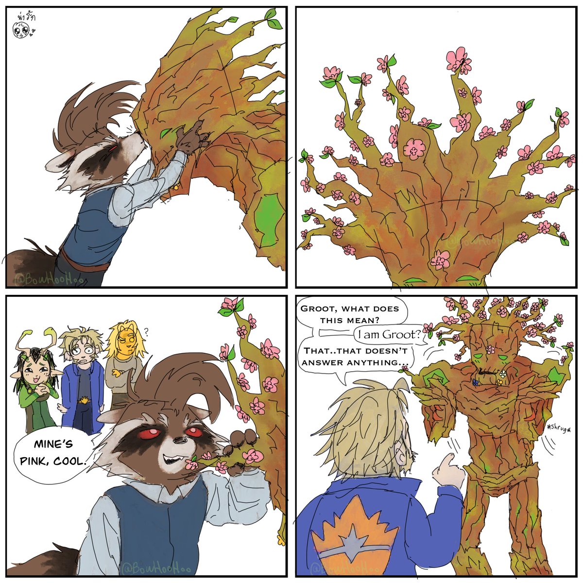 BowHooHoo's tweet image. Part 3.5
Marvel Rivals groot to me is diff from the movie, from what I gather from voice lines, he’s regrowable but doesn’t lose his memories, atleast that’s what I think, I’ll just headcanon it🤷

#rocketraccoon #Starlord #Mantis #groot #adamwarlock #gotg #MarvelRivalsfanart