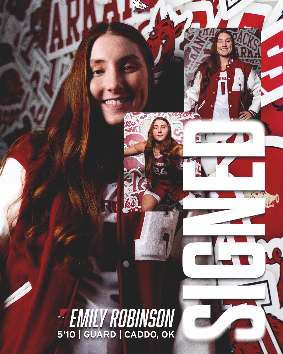🫵 Emily Robinson, YOU are an Arkansas Razorback!