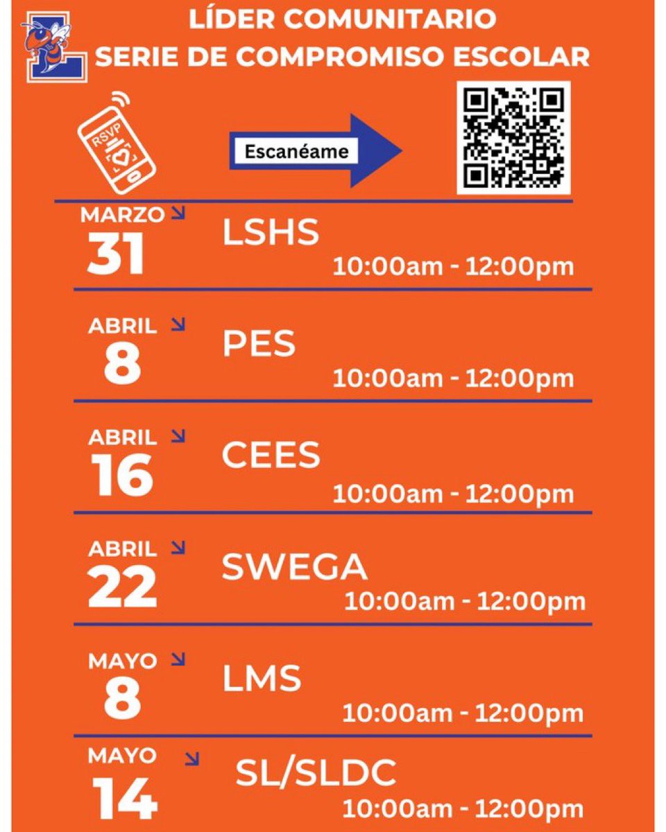 ceesjackets's tweet photo. 🔹Lexington community leaders, please join us on Wednesday, April 16th at Charles England Elementary from 10:00-12:00🔸 During your visit you will have the opportunity to tour our school, discuss our academic goals, and enjoy a complimentary lunch in our wonderful cafeteria! https://t.co/IVCKhSHjb6