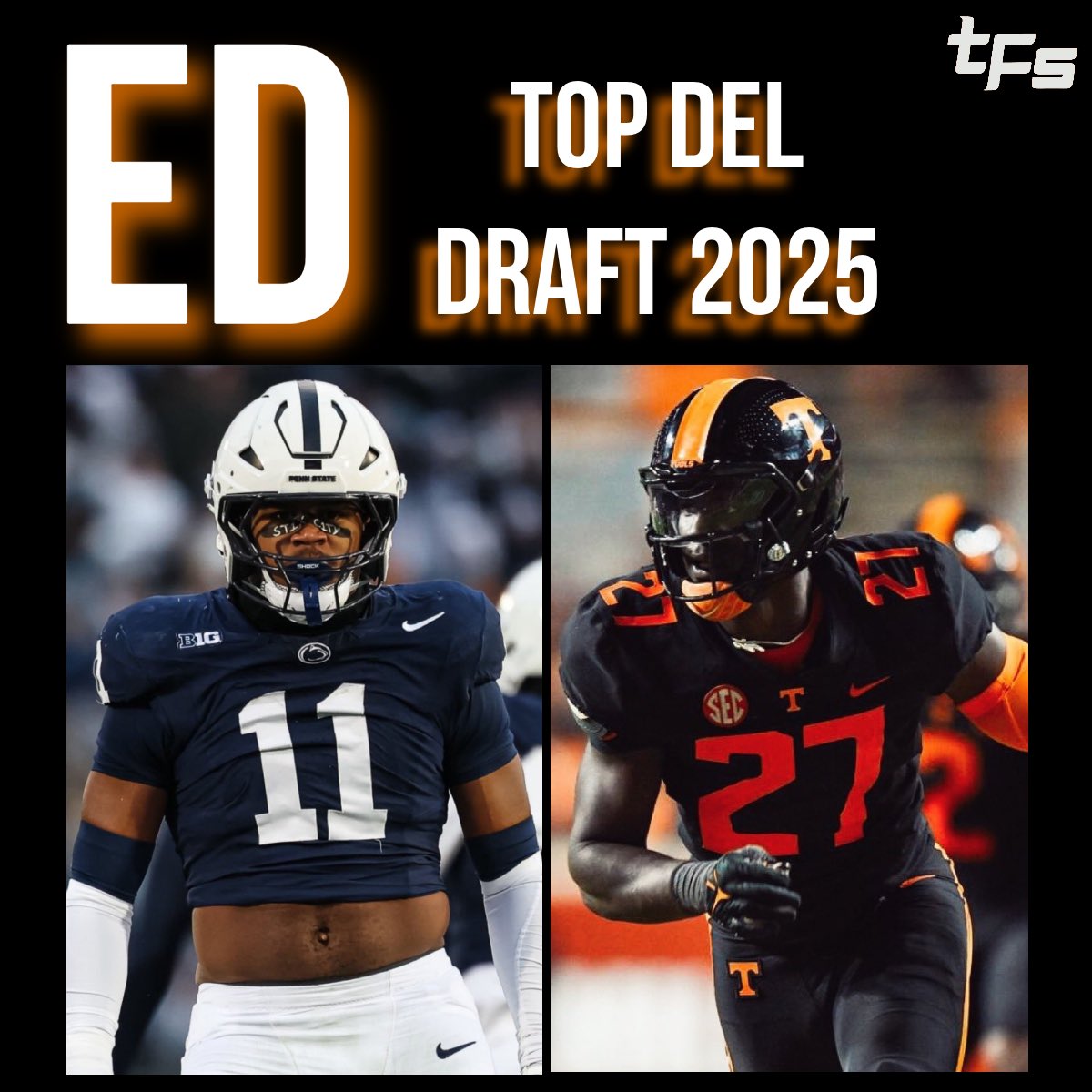 FumbleEs's tweet photo. TOP 6 EDGE RUSHERS DEL DRAFT✍🏽🏈

Quizás una de la posiciones más solicitadas en este draft y quizás podamos ver a estos 6 Edge rushers en primera ronda 👀🔥

Abdul Carter,Pearce,Green…¿quién es tu favorito?🧐

#Nfl #DraftKings #abdulcarter https://t.co/dKUBRQ81Z6