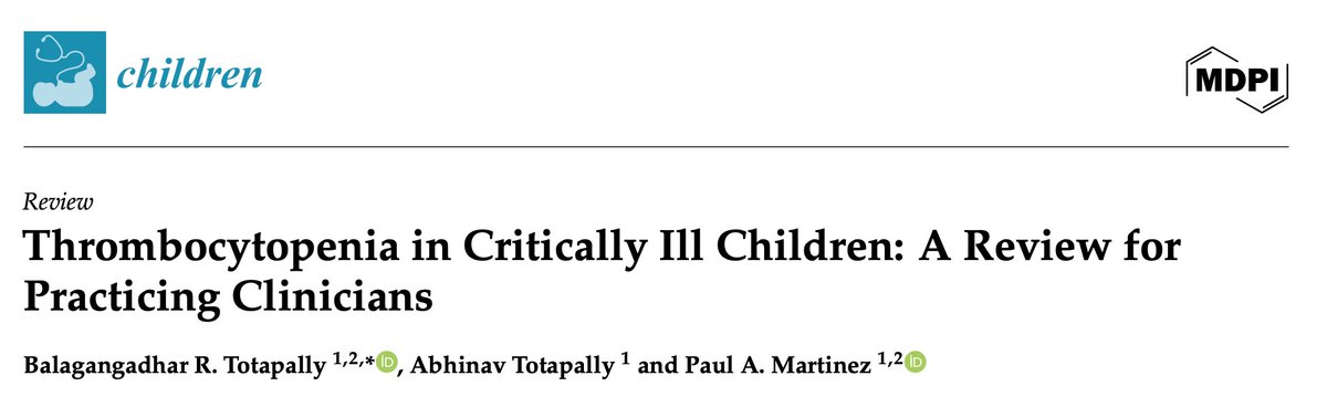 LaLoTomas3's tweet photo. #PediHack #PedsICU #Pedia #Trombocitopenia

Thrombocytopenia in Critically Ill Children: A Review for Practicing Clinicians. 2025.

🔗📄⤵️
https://t.co/UAgp9btEnn https://t.co/w9ajKvHzZo