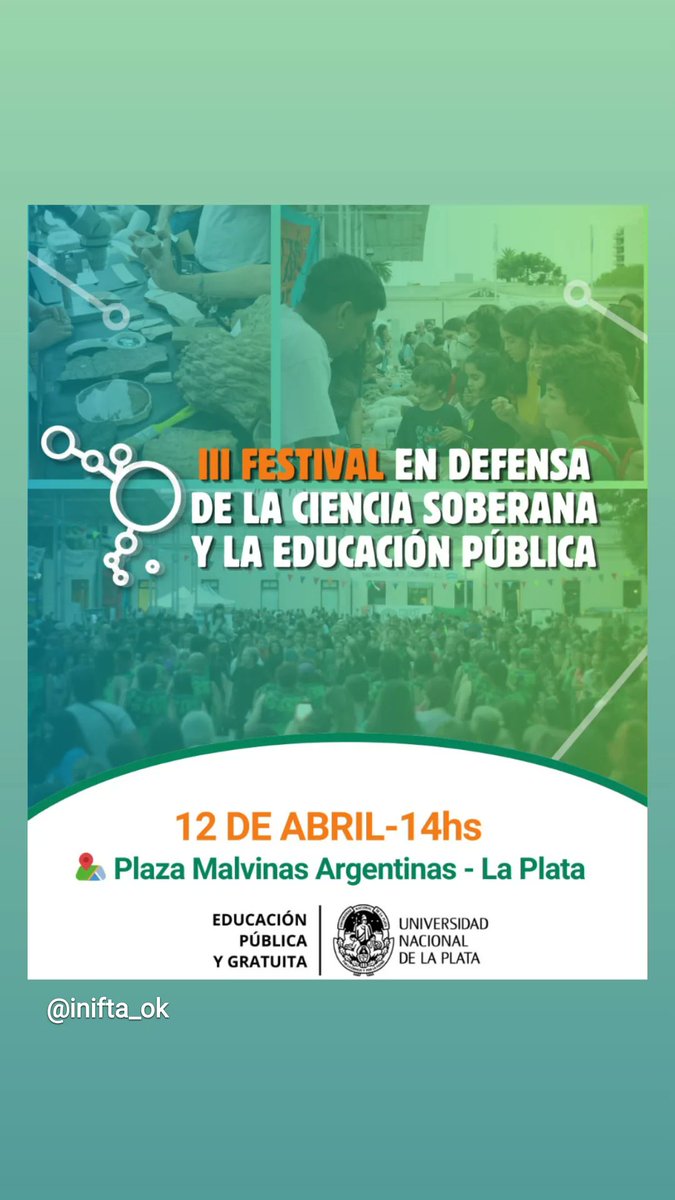 NanoBioMedLP's tweet photo. Es ahora!
@inifta_ok @exactas_unlp @CONICETLaPlata https://t.co/PhZzqyWgDC