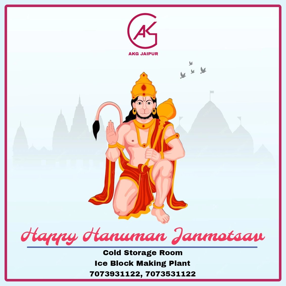 AKGJAIPUR's tweet photo. Happy Birthday Bajrangbali ji 
 Happy Hanuman janmotsav
🙏🙏❤️❤️❤️❤️❤️🙏🙏 https://t.co/4Yc0Qrile2