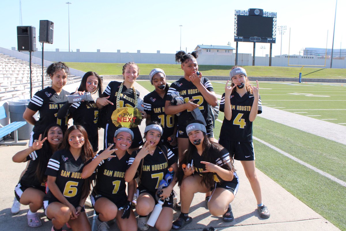 Sam Houston Tigers Football (@tigers_houston) on Twitter photo Huge Congratulations to Our girls flag Football team on their first Win of the season. The score was 6-0 ! Congrats Ladies and Coaches <a href="/SHMSTC/">Sam Houston MSTC</a> Huge Congratulations to Our girls flag Football team on their first Win of the season. The score was 6-0 ! Congrats Ladies and Coaches <a href="/SHMSTC/">Sam Houston MSTC</a>