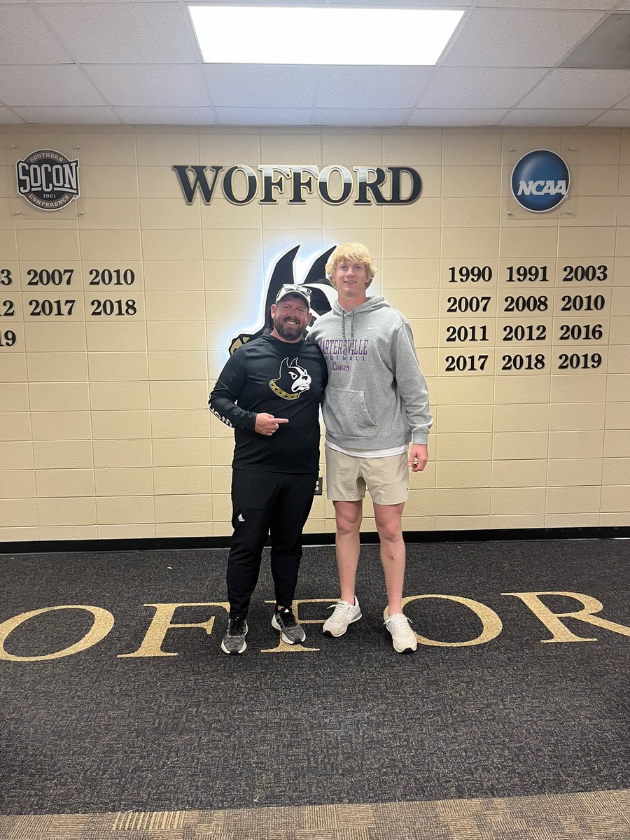 Davis Waddell (@davis02565439) on Twitter photo Wofford Offered !! Thank you <a href="/FBCoach_Collins/">Peter Collins</a> for the opportunity!!
<a href="/CoachWilkins55/">Bryce Wilkins</a> <a href="/Coachkingruss/">Russell King</a> <a href="/CartersvilleFB/">Cartersville FB Recruiting</a> <a href="/NwGaFootball/">NwGa Football</a> Wofford Offered !! Thank you <a href="/FBCoach_Collins/">Peter Collins</a> for the opportunity!!
<a href="/CoachWilkins55/">Bryce Wilkins</a> <a href="/Coachkingruss/">Russell King</a> <a href="/CartersvilleFB/">Cartersville FB Recruiting</a> <a href="/NwGaFootball/">NwGa Football</a>