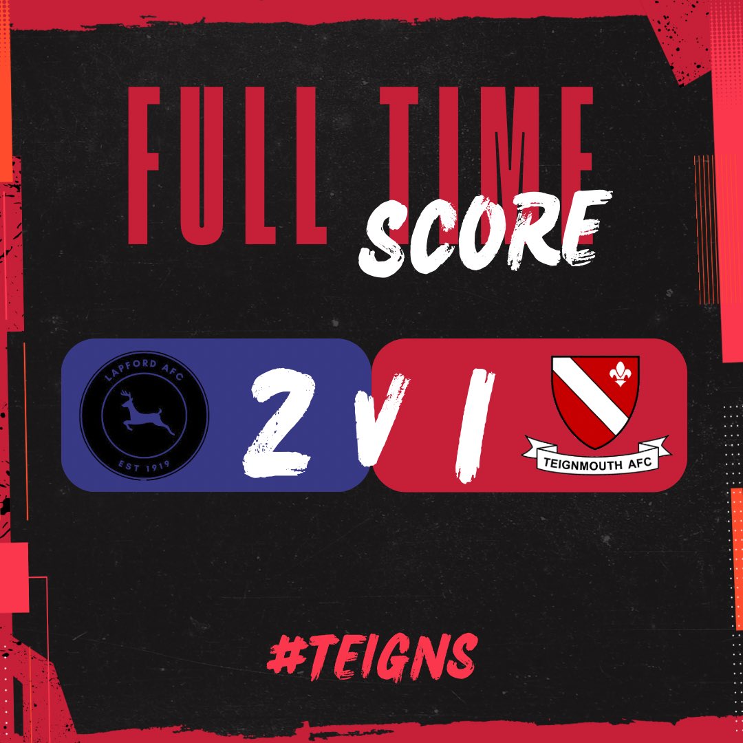 Teignmouth AFC (@teignsfc) on Twitter photo Our Reserves exit the cup with a defeat away to Premier topping Lapford.
๐ MOTM was the Skipper. Aerially dominated against Lapfordโs direct style whilst remaining calm and composed with the ball.
All the best to <a href="/Lapford_AFC/">Lapford AFC</a> in their quest for a league and cup double ๐ค๐ผ Our Reserves exit the cup with a defeat away to Premier topping Lapford.
๐ MOTM was the Skipper. Aerially dominated against Lapfordโs direct style whilst remaining calm and composed with the ball.
All the best to <a href="/Lapford_AFC/">Lapford AFC</a> in their quest for a league and cup double ๐ค๐ผ