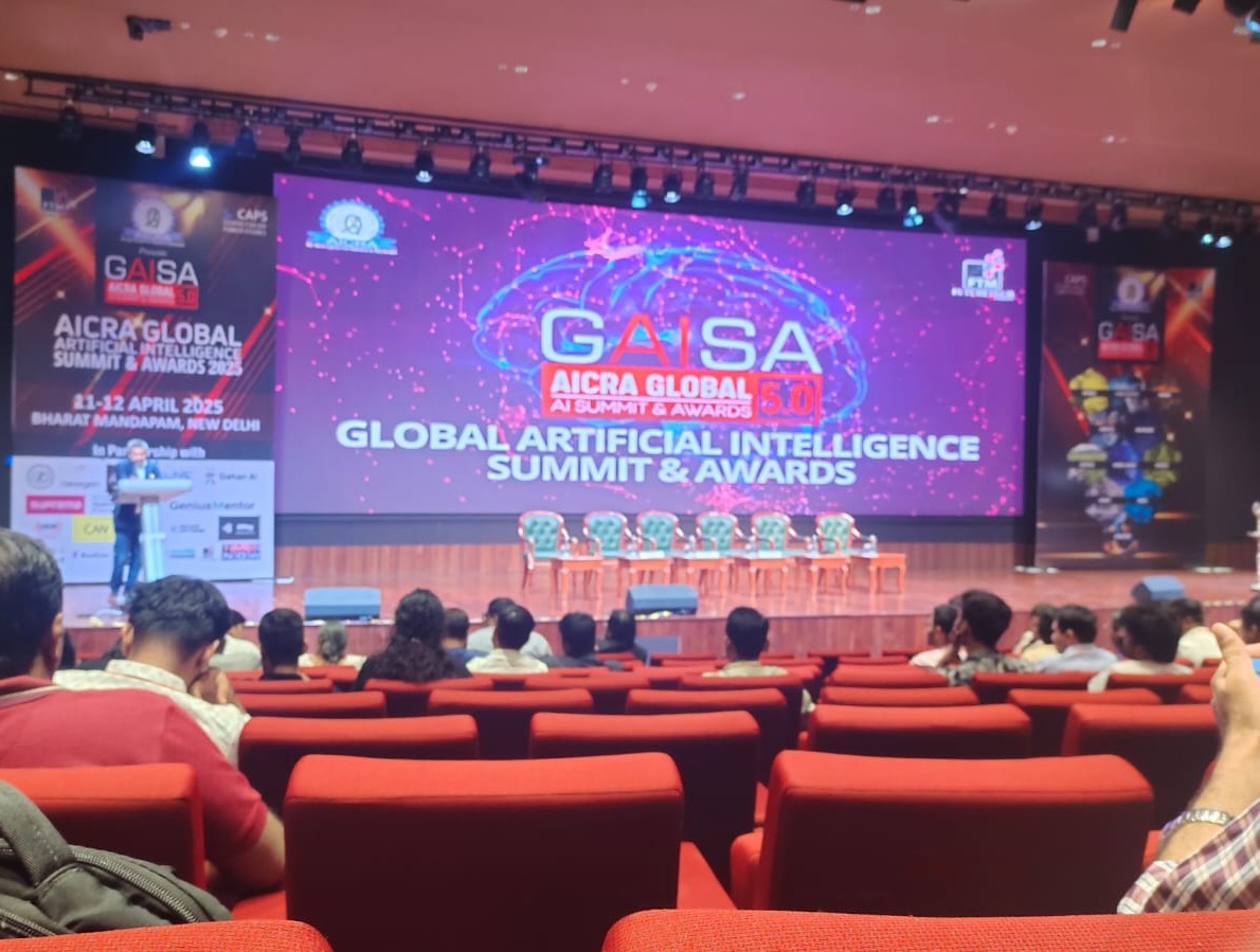 metaflowxlabs's tweet photo. Team MetaflowX at #GAISA 5.0, Delhi
An inspiring experience exploring how AI is reshaping industries from personalized education, cybersecurity, autonomous vehicles (Gahan AI) to cutting-edge innovations by @Valiance_S
Looking forward to what’s next!
#GAISA2025 #MetaflowX https://t.co/CRkVqYlOHU