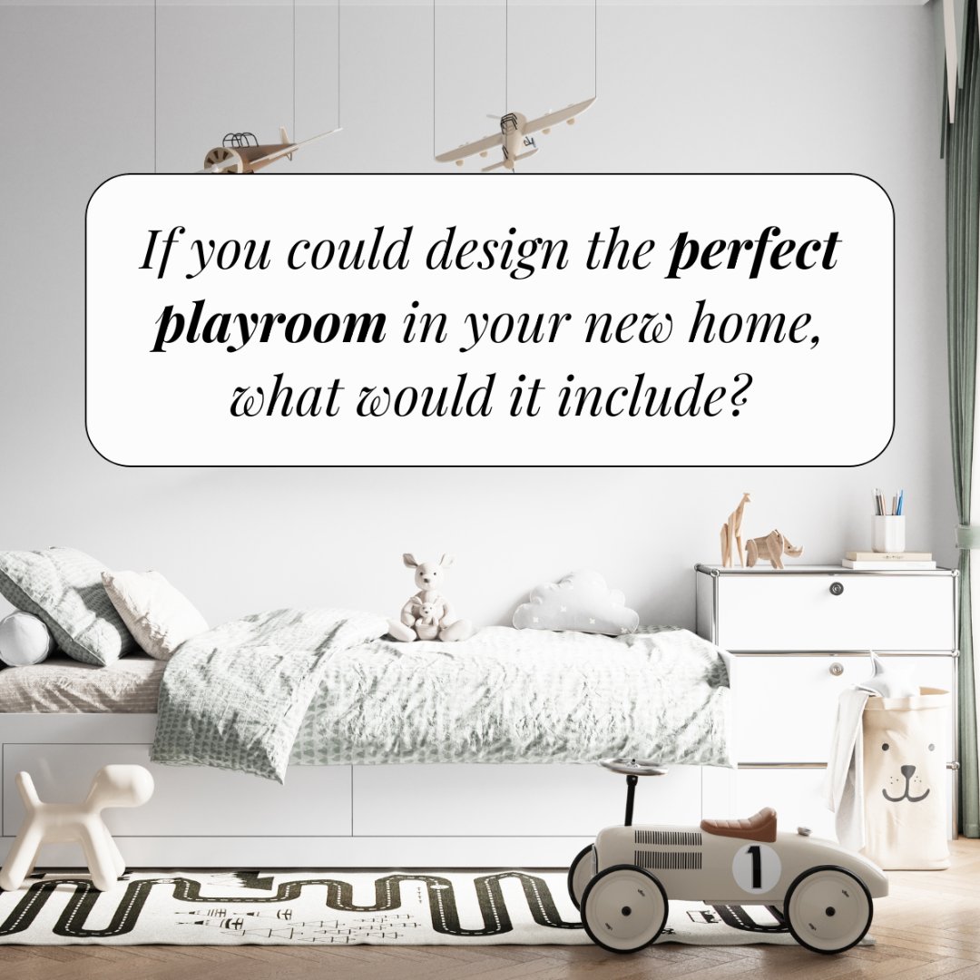 Dreaming of the ultimate playroom for your family? 🧸

If you could design the perfect space for fun, creativity, and endless adventures, what would it include? A comfy reading nook, a mini climbing wall, or maybe built-in storage for all those toys?

#DonacyRealtyTeam