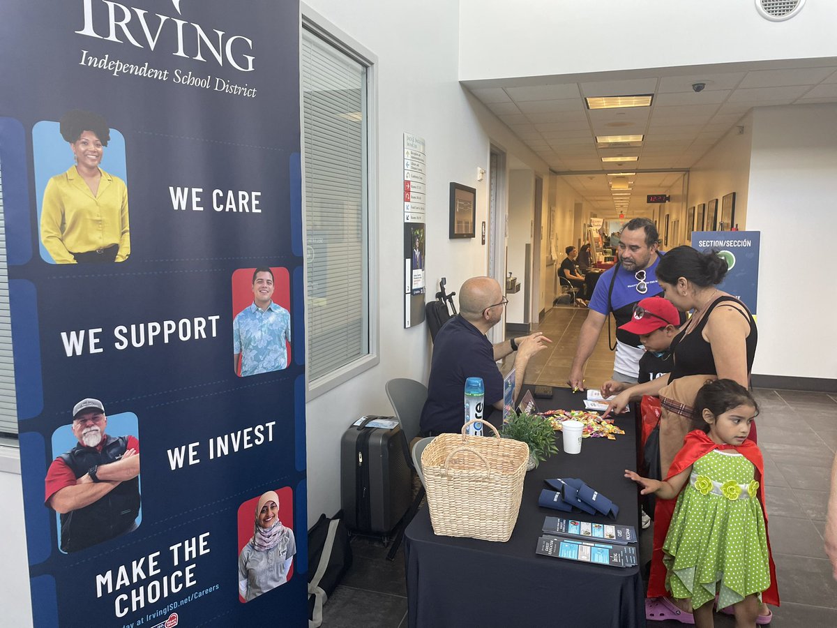 We’ve had a 💥great💥 turnout with parents, community members, &amp; alumni stopping by HR’s to able to learn more about how to become guest educators here in Irving ISD!