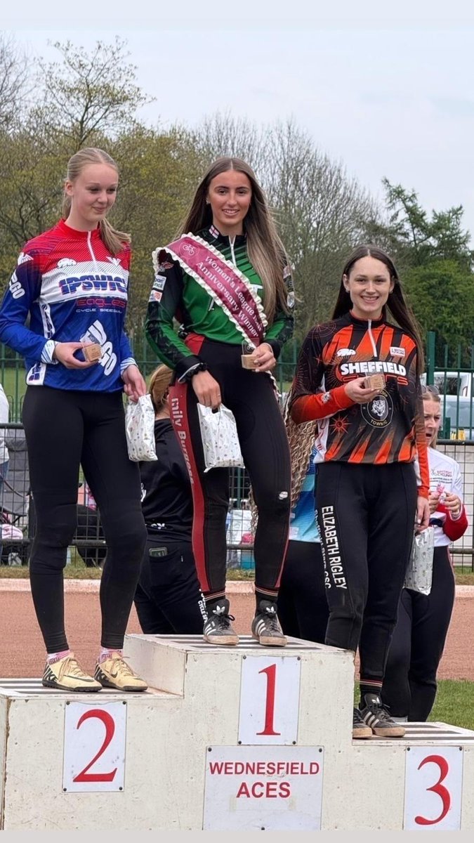 Congratulations to Astley &amp; Tyldesley's Emily Burgess on racing unbeaten to win the Women's Cycle Speedway League 15th Anniversary meeting at Wednesfield.

A large turnout of women and girls celebrated the progress and success of women's cycle speedway racing in the UK.