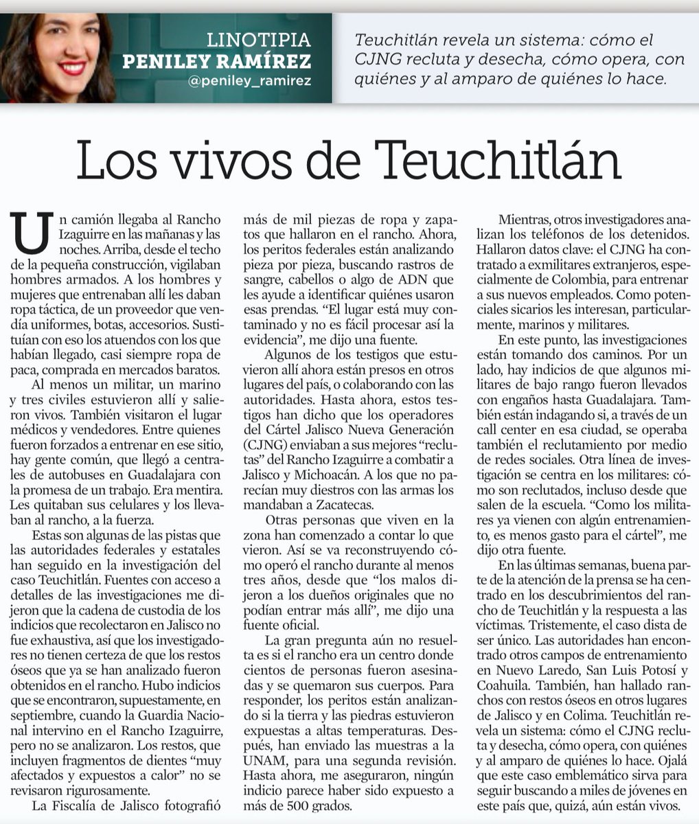 Insisto, la columna de <a href="/peniley_ramirez/">Peniley Ramírez</a> <a href="/penileyramirez/">Peniley Ramírez 🥑</a> es lectura obligada de los sábados. 👇🏽