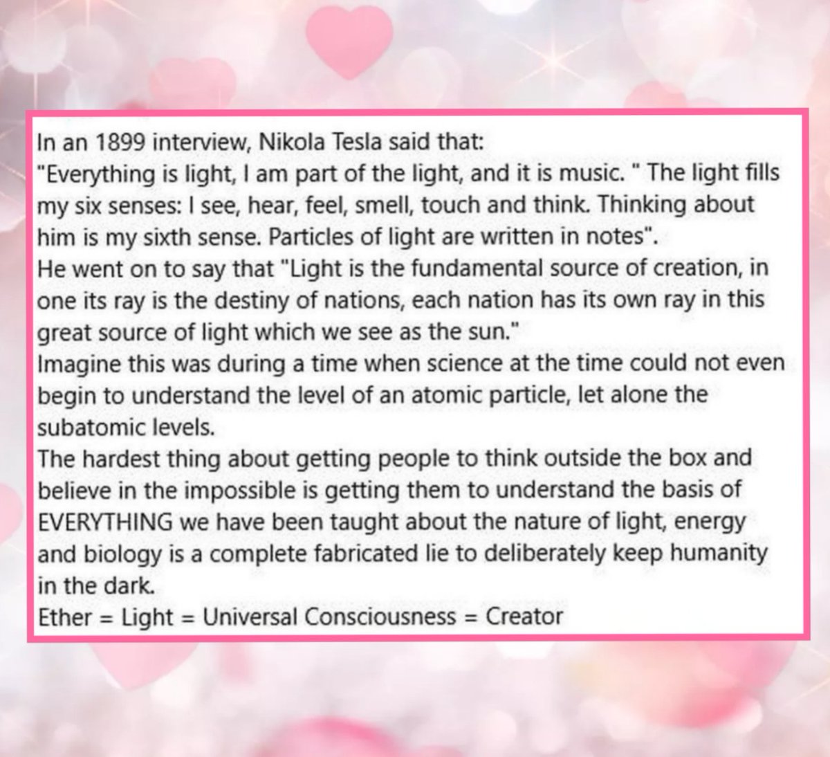LightWo69899137's tweet photo. This is for real! Ask me how to get yours!
✨️ Be the Light ✨️
https://t.co/I6FAniEA1o
#Lifewave #PhotoLightTherapy #x39 #x39lifewave #infraredlighttherapy #NikolaTesla #Light https://t.co/x91xvxpUl6