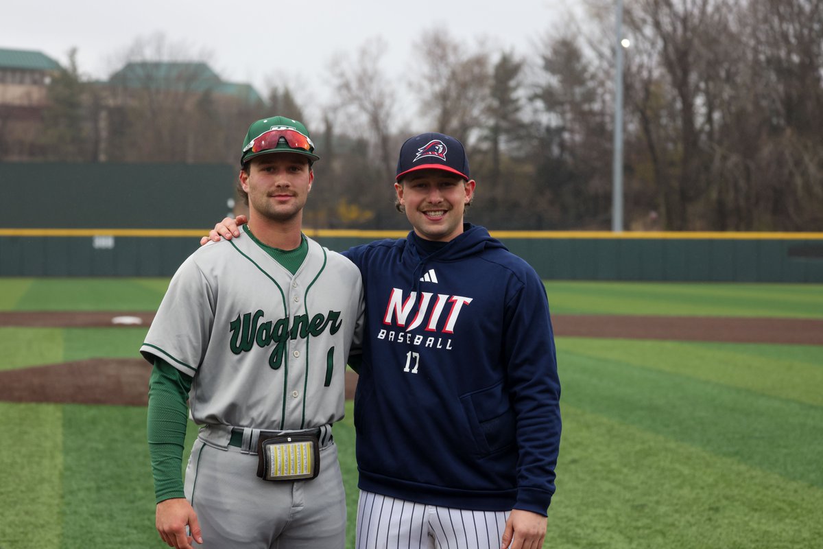 NJTechBaseball's tweet photo. Just a couple of brothers exchanging lineup cards.  

It's Leo vs. Michael today at Yogi Berra Stadium! https://t.co/g67wm6UQQp