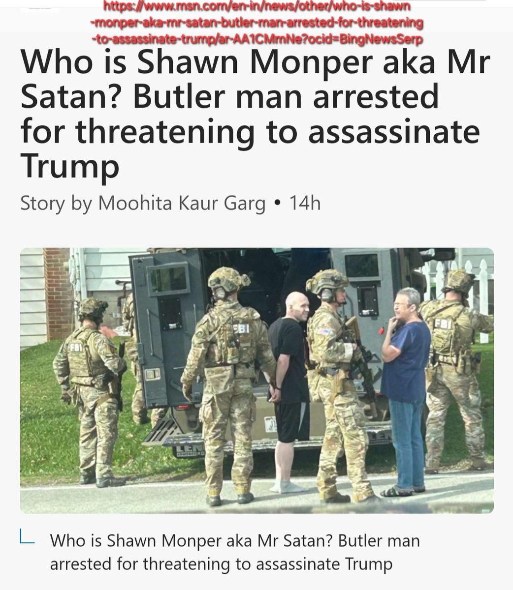 The U.S. Department of Justice on Friday (Apr 11) announced the arrest of a Butler, Pennsylvania man Shawn Monper, for threatening to assassinate US President Donald Trump and other government officials.

He literally advertised it on YouTube. These criminals are pure idiots. 🤪