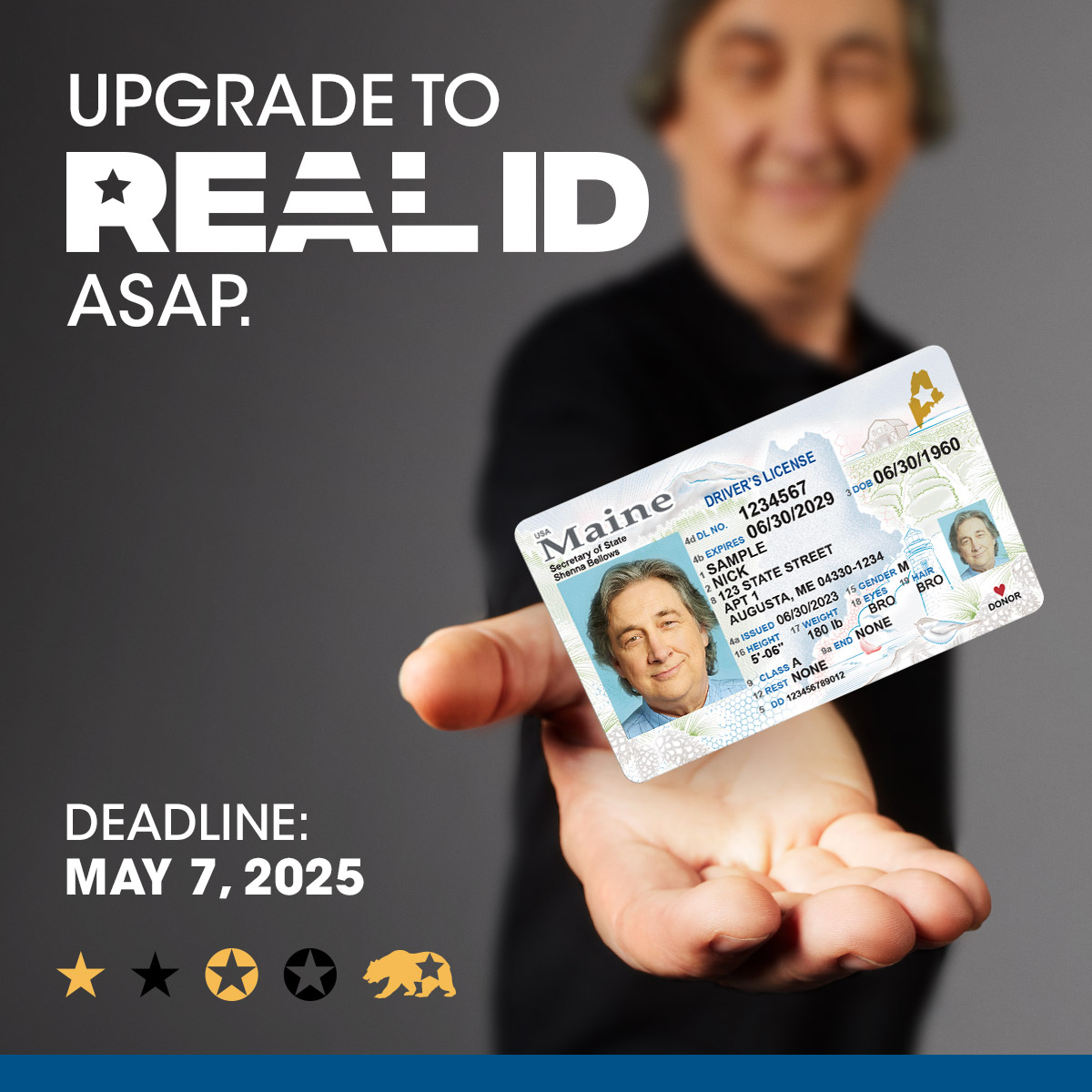 Do you have your Real ID yet?  If you're a frequent flyer and you haven't gotten one, you might want to consider doing so.  Starting May 7th, a Real ID or valid passport will be required to board domestic flights (and visit federal facilities). 

dhs.gov/real-id