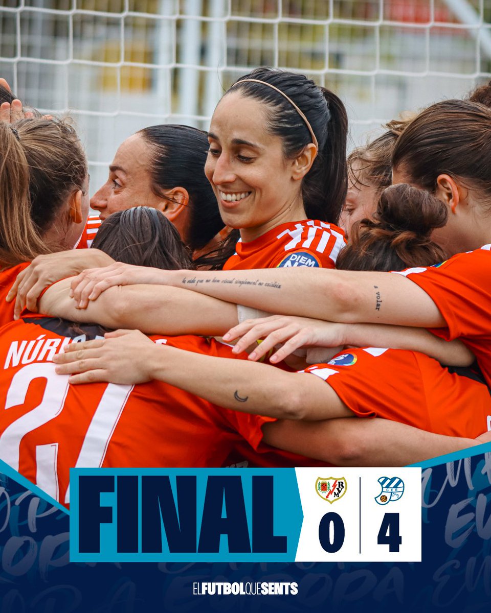 90’ | 🏁 𝐅𝐈𝐍𝐀𝐋

Quin equipàs!

⚽️ 🔵⚪️ Júlia, Clara (x2) i Bové

Rayo Vallecano 0 - 4 Europa

#RayoVallecanoEuropa #futbolcat #VilaDeGràcia #SagradaFamília