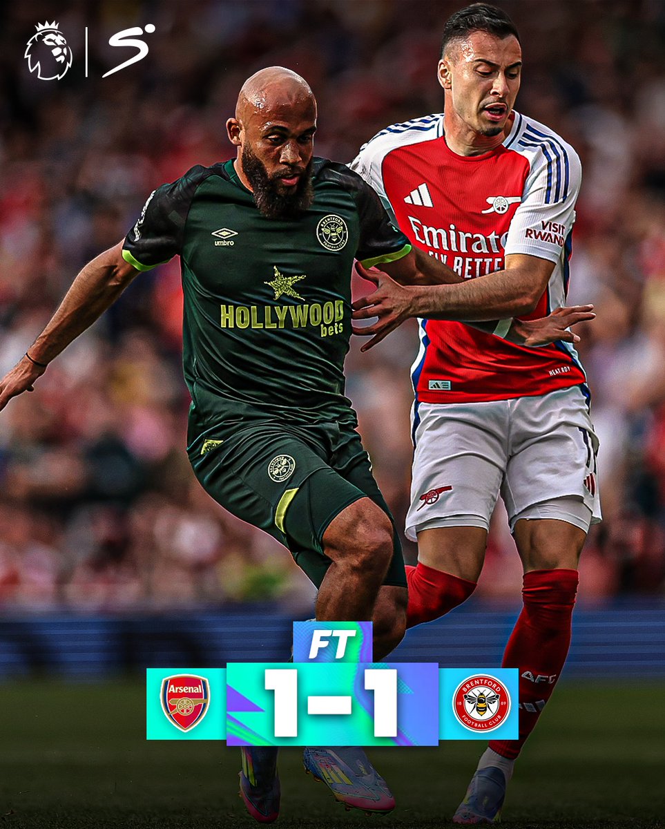 DStv_Kenya's tweet photo. ππππππ ππππππ ππ πππ ππππππππ π€β½ Arsenal push, Brentford bite back β and it ends all square at 1-1 ππ₯β½
β
#ARSBRE | FT: 1 β 1
#ALLtheFootballonDStv #PremierLeague #ARSBRE #TitleRace #Top5Battle https://t.co/vfbdprGp90